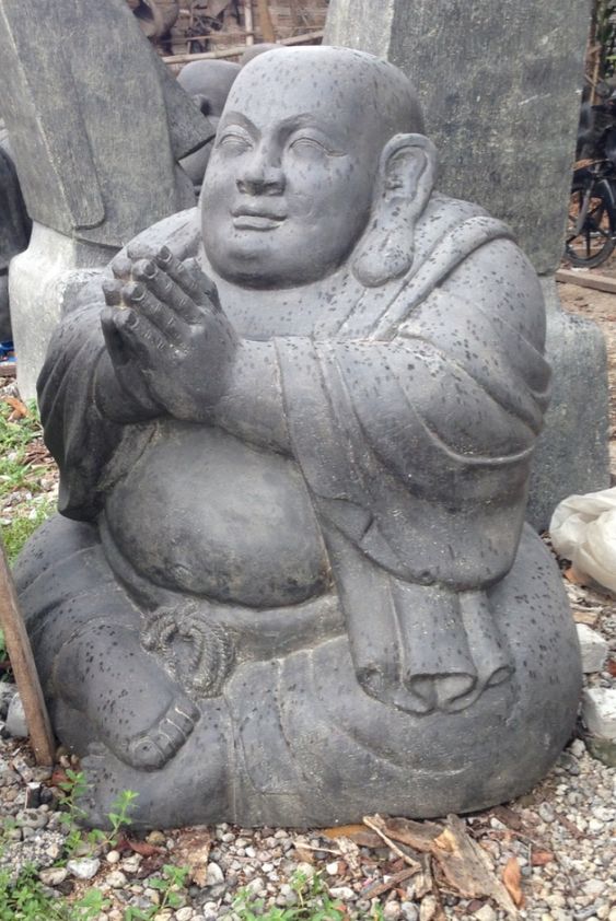 Happy Buddha Lava Stein
