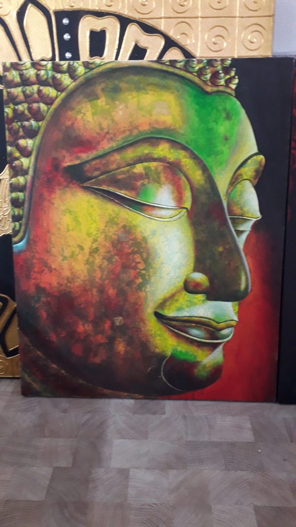 Buddhakopf Gemälde